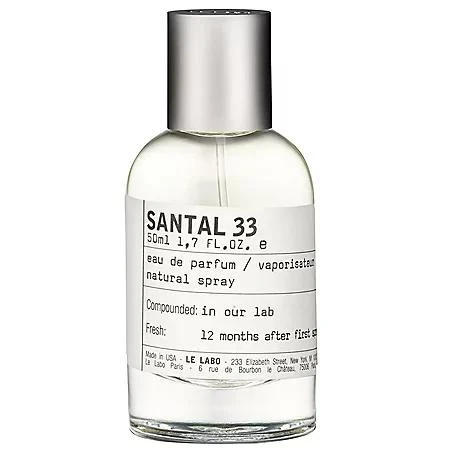 商品Le Labo|Le Labo Santal 33 Eau de Parfum, 1.7 fl oz,价格¥1464,第2张图片详细描述