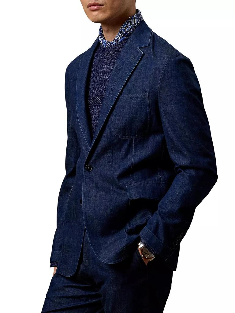 商品Ralph Lauren|Kent Denim Suit Jacket,价格¥9313,第4张图片详细描述