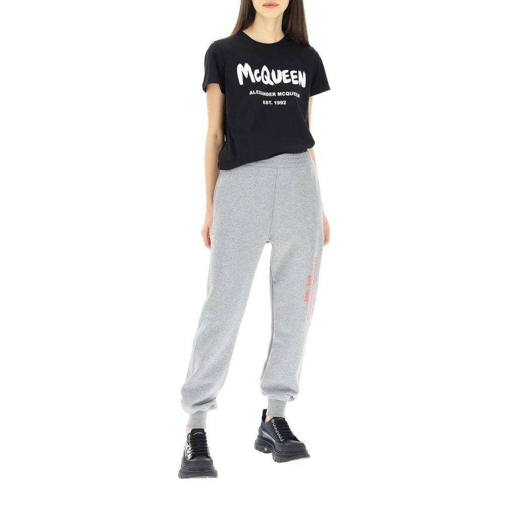 商品Alexander McQueen|Alexander McQueen Graffiti Logo Sport Trousers,价格¥2310,第2张图片详细描述