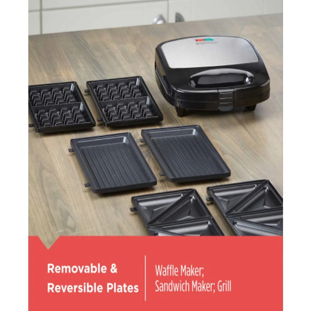 商品Black & Decker|Waffle Maker, Sandwich Maker & Grill,价格¥539,第2张图片详细描述