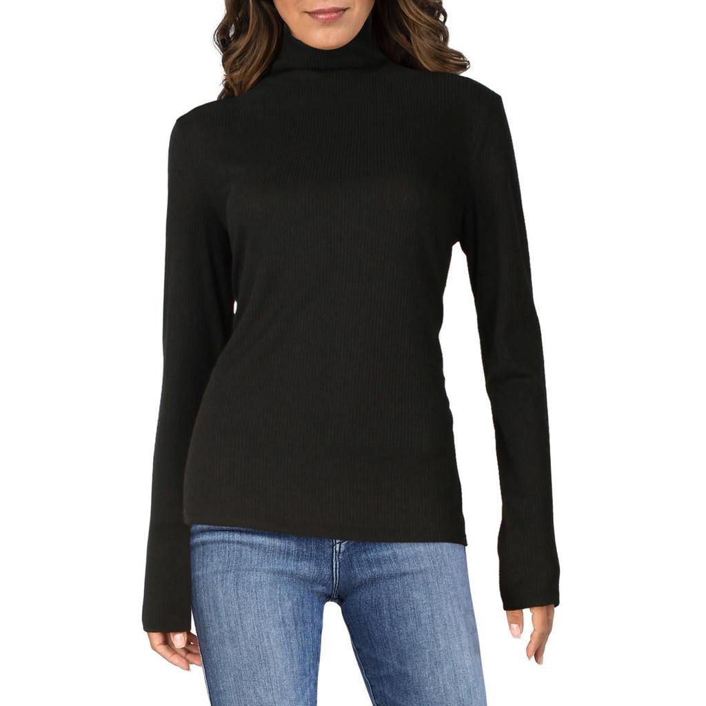 Aqua Womens Long Sleeves Mock Neck Mock Turtleneck Sweater商品第1张图片规格展示