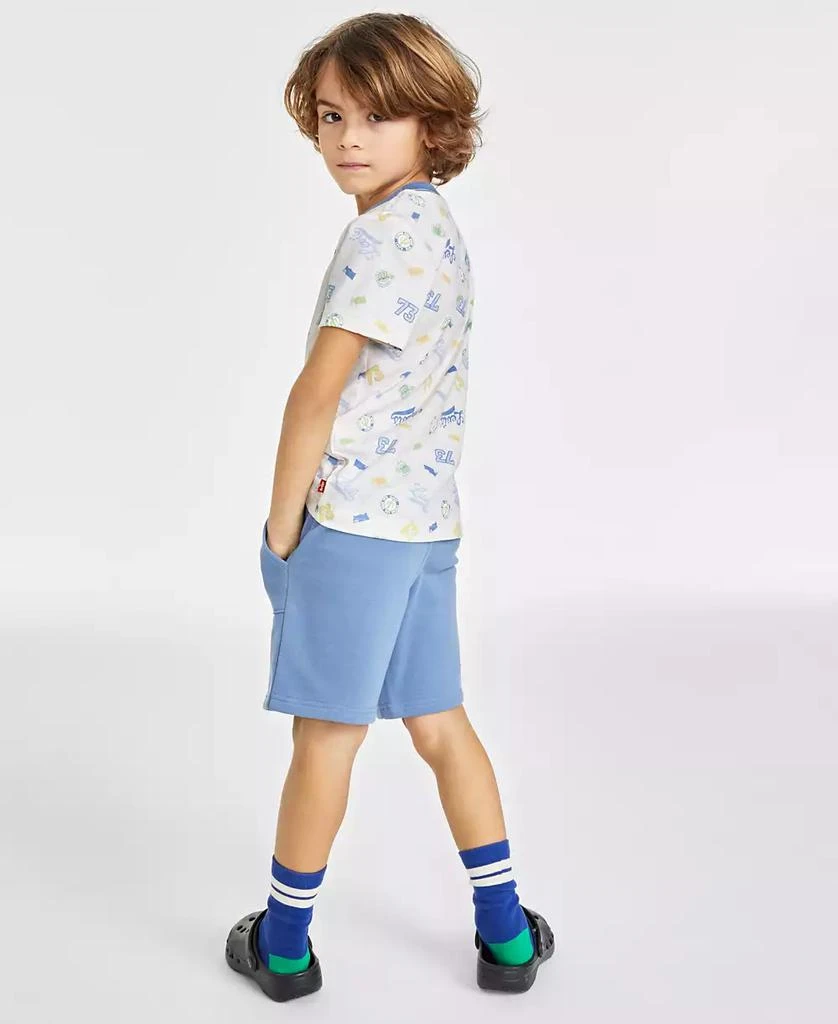 商品Levi's|Toddler and Little Boys Badges T-shirt and Shorts Set,价格¥188,第2张图片详细描述