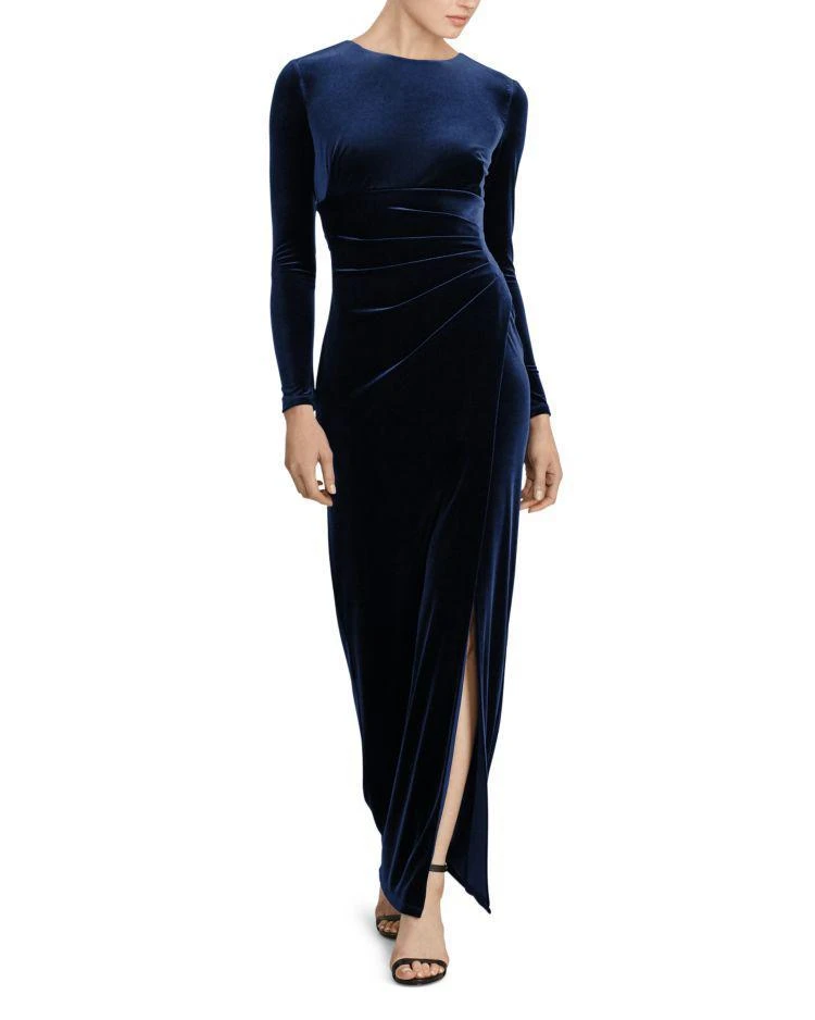 商品Ralph Lauren|Pleated Velvet Gown,价格¥1707,第1张图片