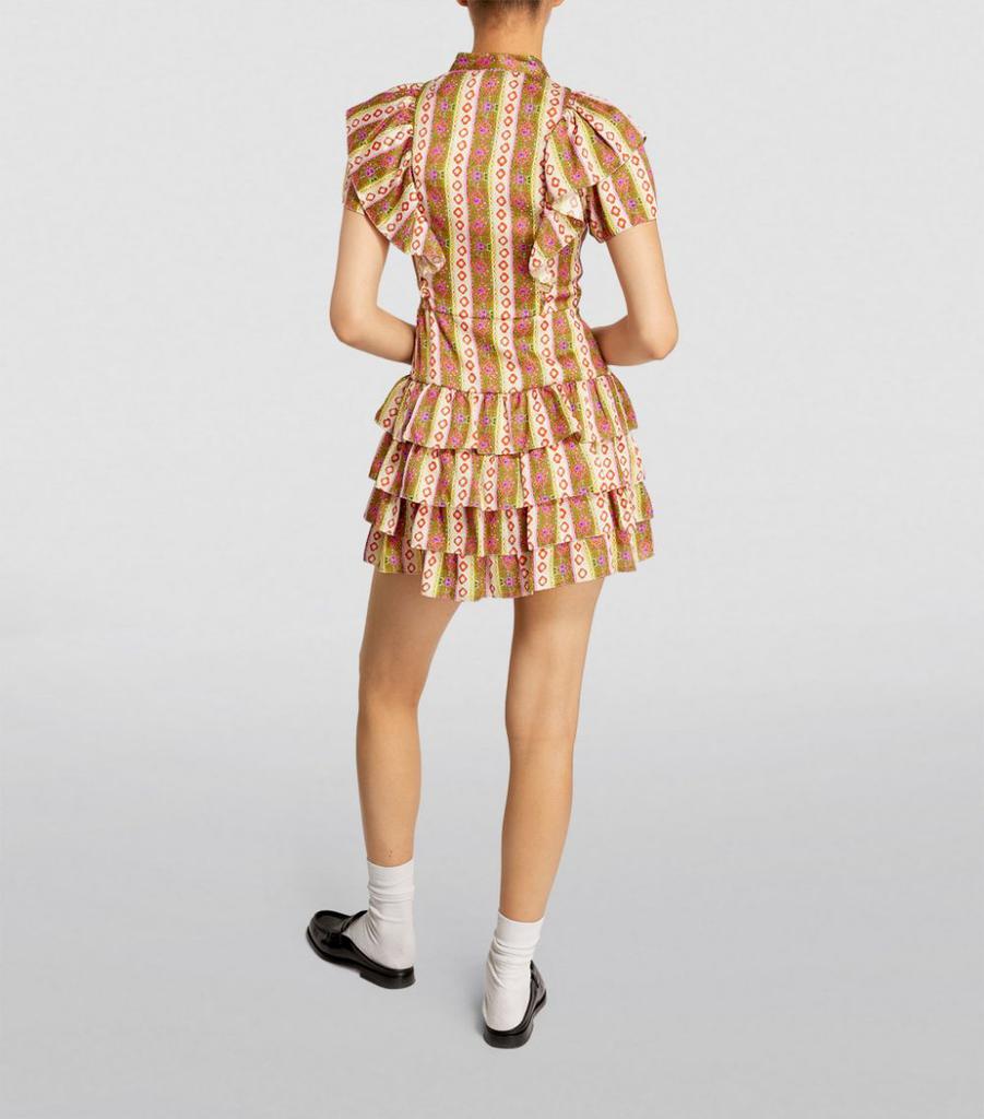 Ruffle-Detail Mini Dress商品第3张图片规格展示