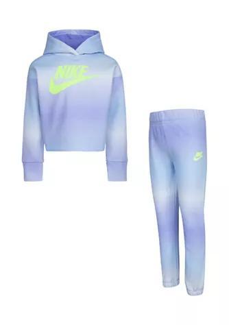 商品NIKE|Girls 4-6x Printed Club Jogger Set,价格¥266,第3张图片详细描述