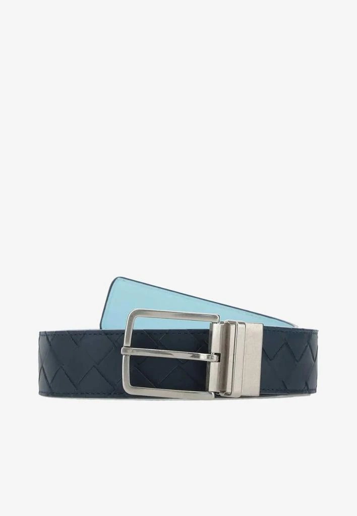 商品Bottega Veneta|Intrecciato Leather Reversible Belt,价格¥4225,第1张图片