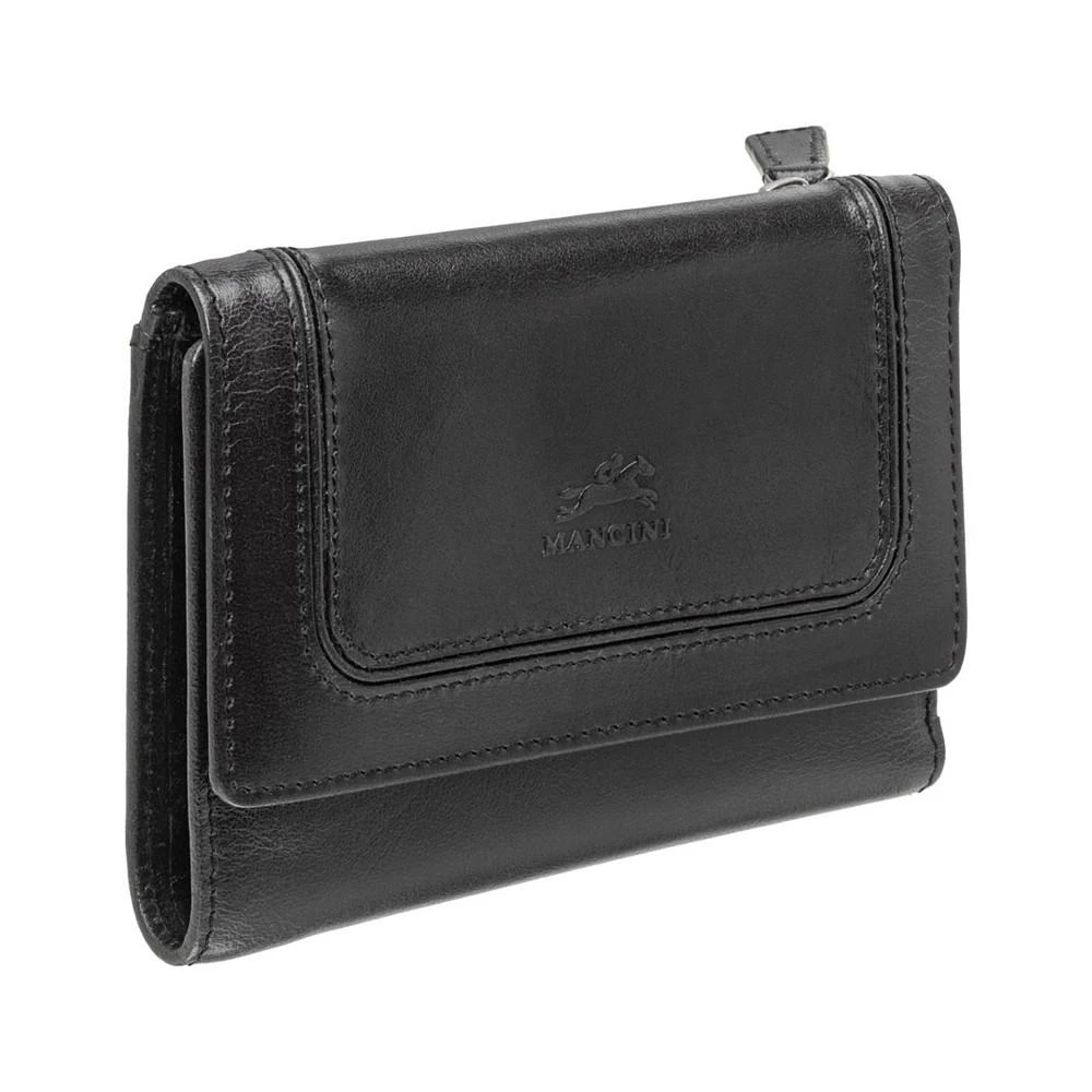 商品Mancini Leather Goods|South Beach RFID Secure Mini Clutch Wallet,价格¥661,第2张图片详细描述