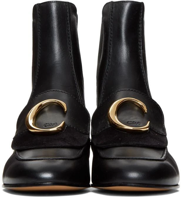 商品Chloé|Black 'Chloé C' Chelsea Boots,价格¥3667,第2张图片详细描述