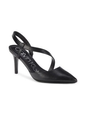 商品Calvin Klein|Greer Faux Leather Slingback Pumps,价格¥228,第2张图片详细描述