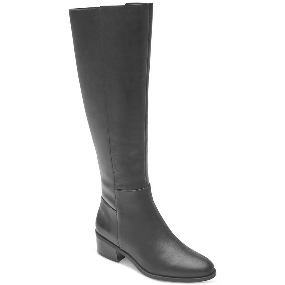 商品Rockport|Women's Evalyn Tall Block-Heel Riding Boots,价格¥1495,第1张图片