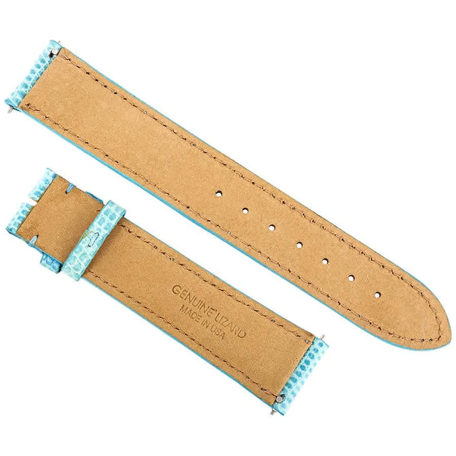 商品Hadley Roma|20 MM Shiny Sky Blue Lizard Leather Strap,价格¥260,第2张图片详细描述