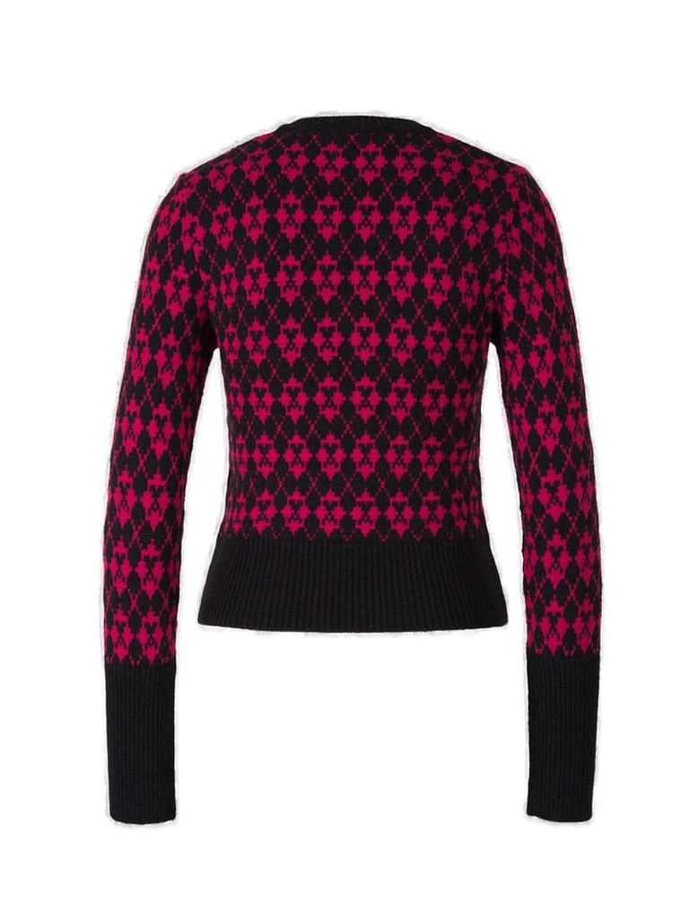 商品AMI|AMI De Coeur Argyle Knitted V-Neck Jumper,价格¥1774,第2张图片详细描述