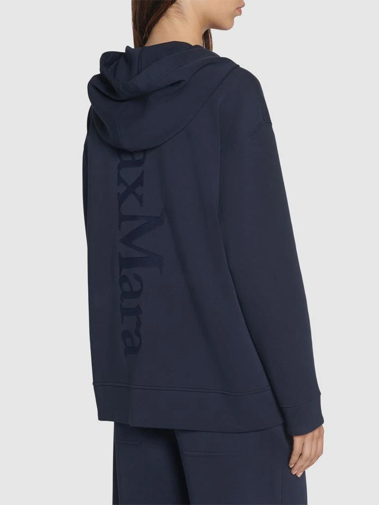 商品Max Mara|Zuai Jersey Logo Zip Hoodie,价格¥1416,第2张图片详细描述