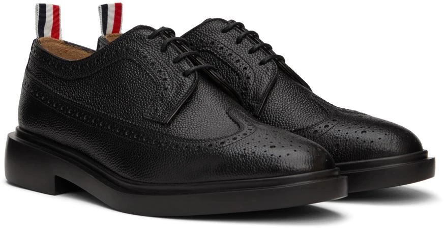 商品Thom Browne|黑色长翼布洛克鞋,价格¥8713,第4张图片详细描述