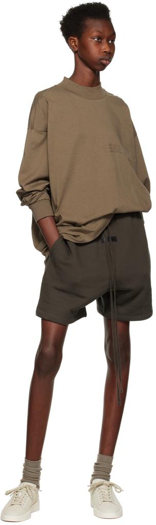 Gray Flocked Shorts商品第4张图片规格展示