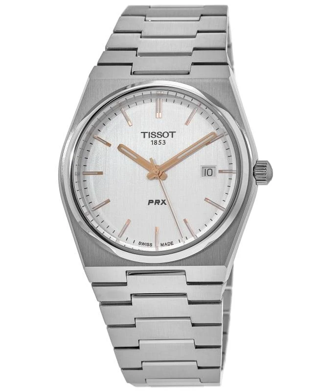 商品Tissot|Tissot PRX Quartz Silver Dial Steel Men's Watch T137.410.11.031.00,价格¥2234,第1张图片