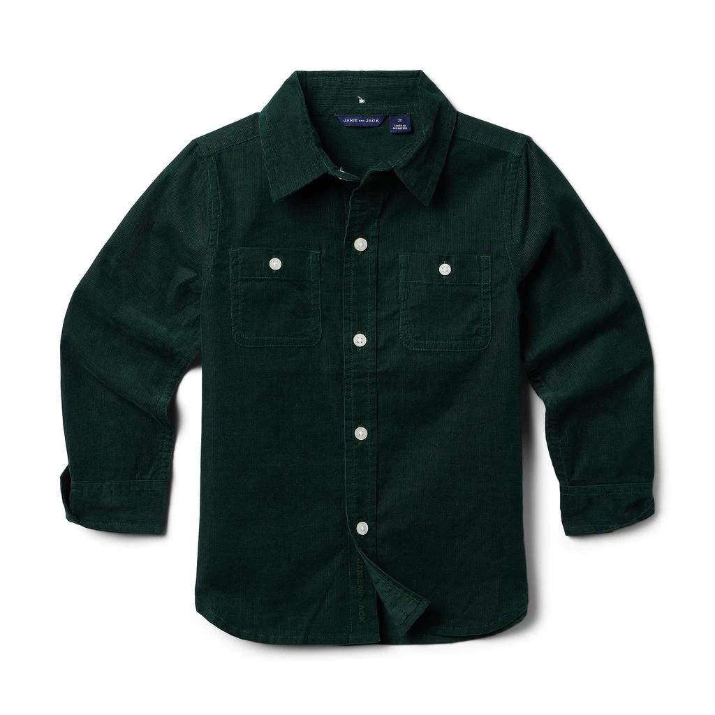 商品Janie and Jack|Cord Button-Up Shirt (Toddler/Little Kids/Big Kids),价格¥309,第1张图片