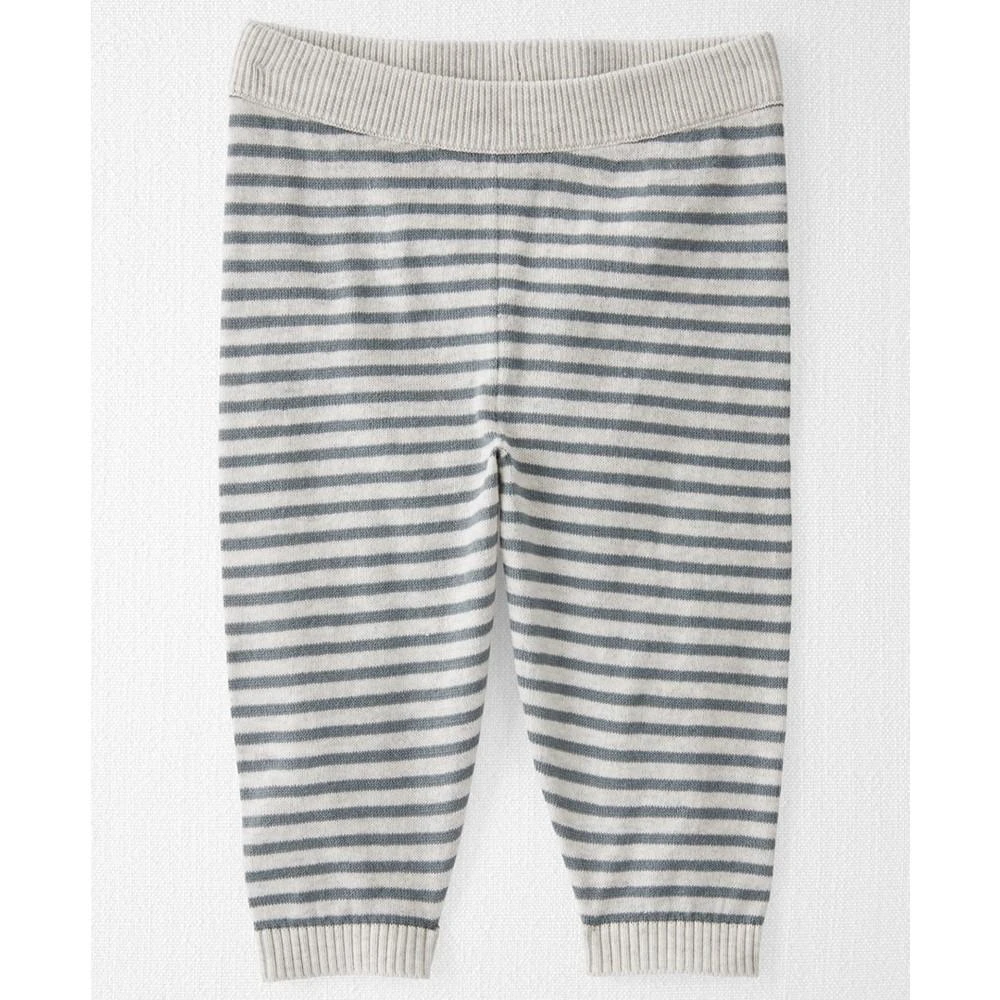 商品Carter's|Baby Boys or Baby Girls 2-Pc. Striped Organic Cotton Sweater Knit Top & Bottom Set,价格¥93,第2张图片详细描述