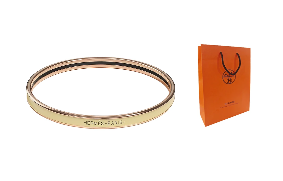 商品[国内直发] Hermes|爱马仕 精致美观 小鸡黄 手镯 女款 玫瑰金,价格¥4799,第6张图片详细描述