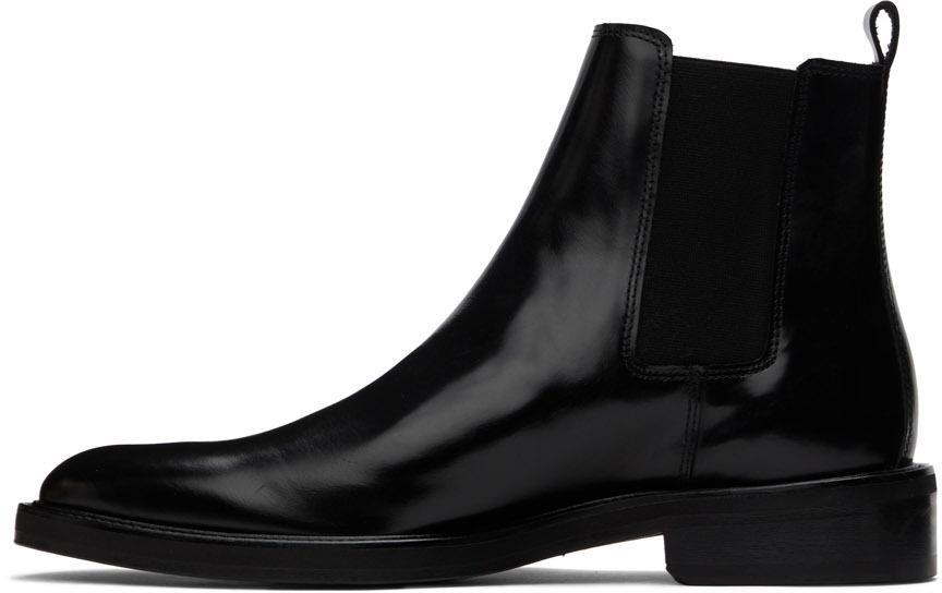 商品AMI|Black Leather Chelsea Boots,价格¥4033,第5张图片详细描述