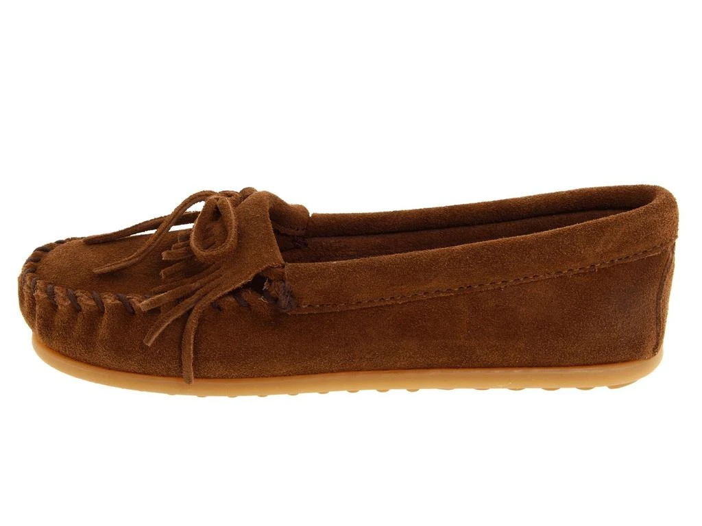 商品Minnetonka|Kilty Suede Moc 儿童麂皮平底鞋,价格¥186,第4张图片详细描述