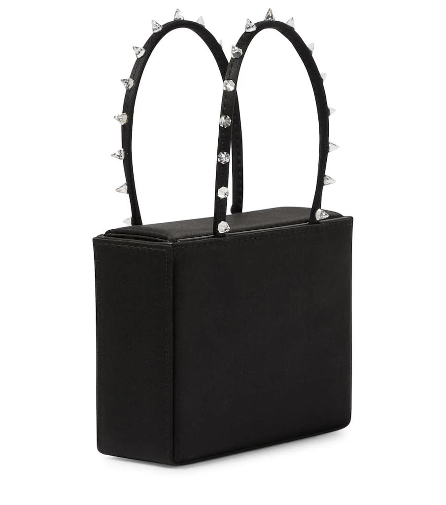 商品Amina Muaddi|Julia Super Mini embellished satin tote,价格¥6902,第4张图片详细描述