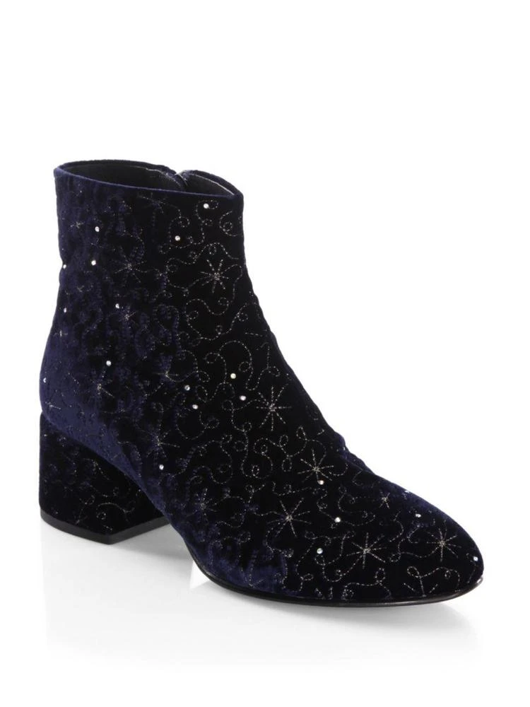 商品Ash|Diamond Velvet Booties,价格¥720,第1张图片