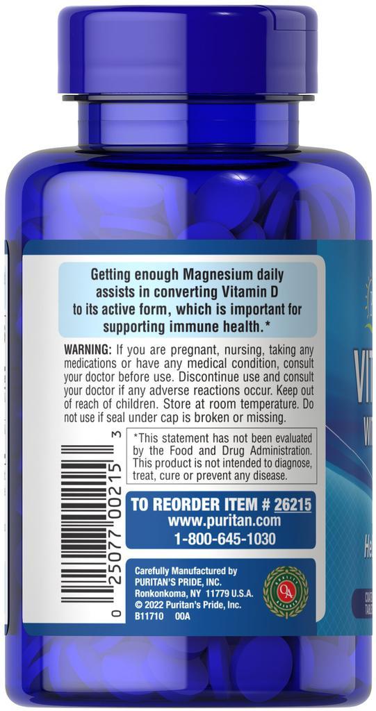 商品Puritan's Pride|Vitamin D3 With Magnesium,价格¥80-¥159,第5张图片详细描述