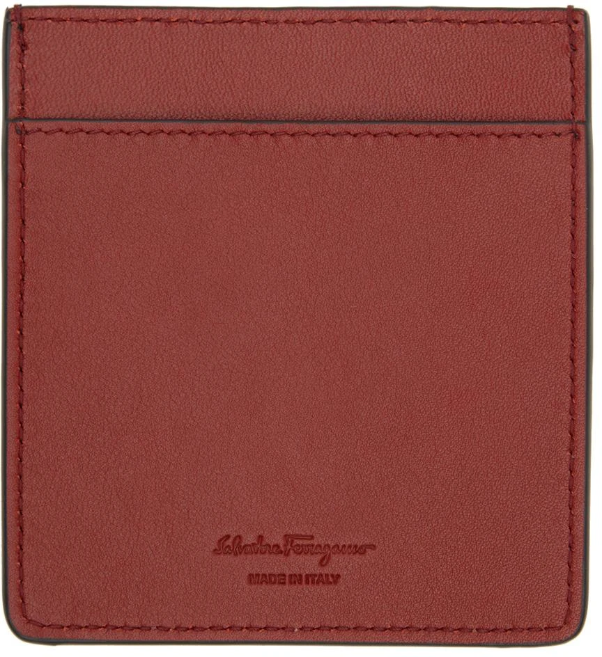 商品Salvatore Ferragamo|Black Gancini Card Holder,价格¥781,第2张图片详细描述