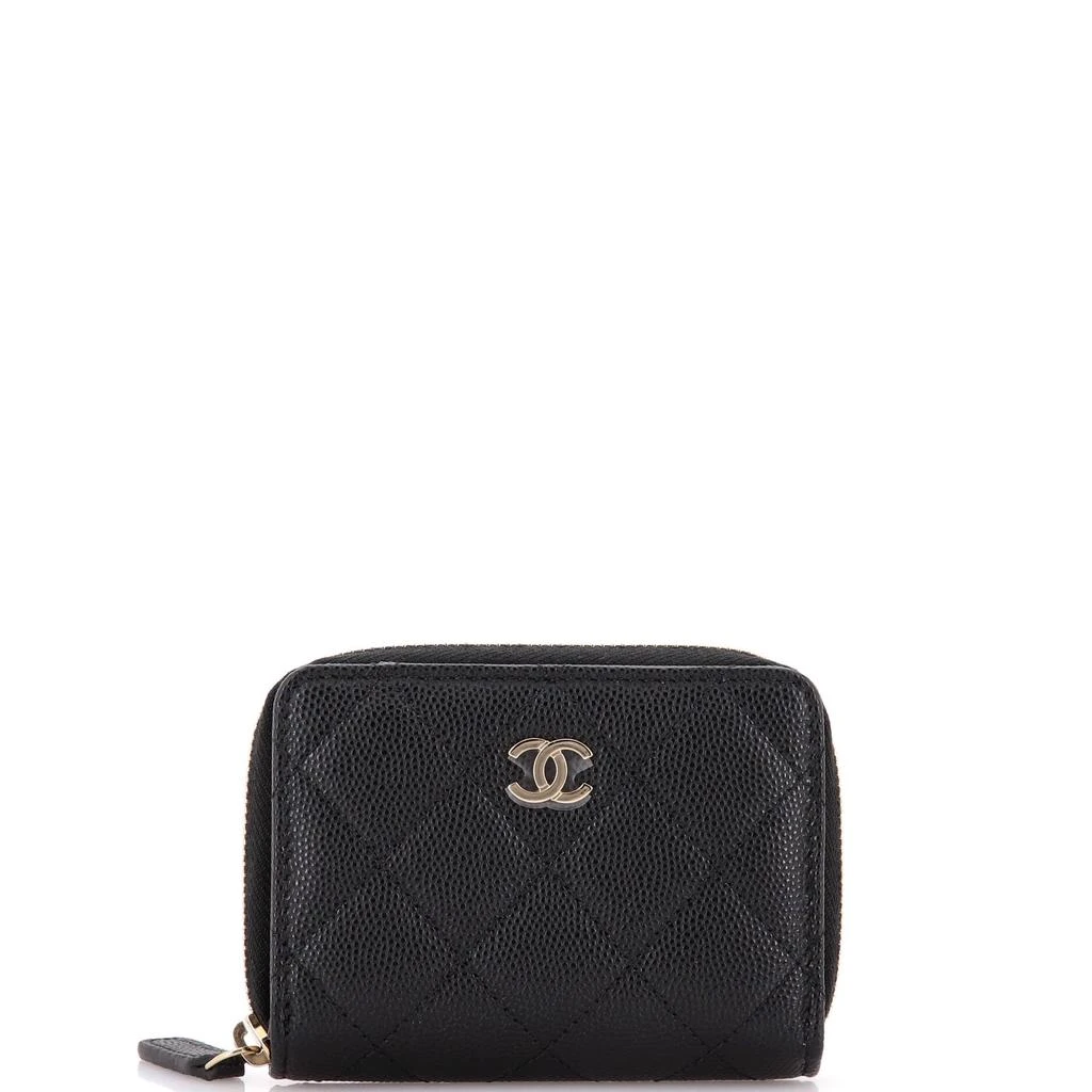 商品[二手商品] Chanel|Classic Zip Around Card Holder Coin Purse Quilted Caviar Small,价格¥6487,第1张图片