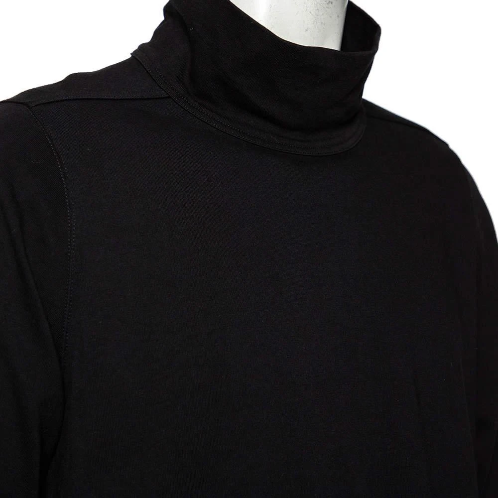 商品[二手商品] Rick Owens|Rick Owens Black Knit Funnel Neck Detailed Oversized Jumper S,价格¥2403,第4张图片详细描述