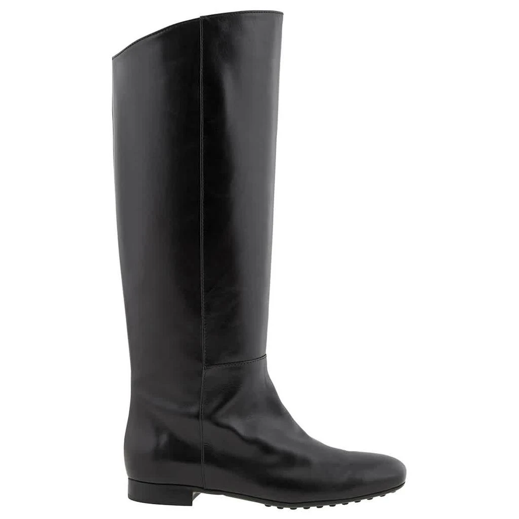 商品Tod's|Tods Ladies Black Leather Knee-high Boots, Brand Size 35 (US Size 5),价格¥1774,第1张图片