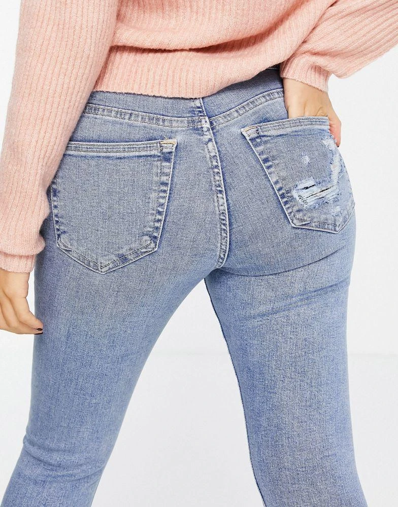 商品Topshop|Topshop Petite Jamie jeans in Bleach,价格¥230,第3张图片详细描述