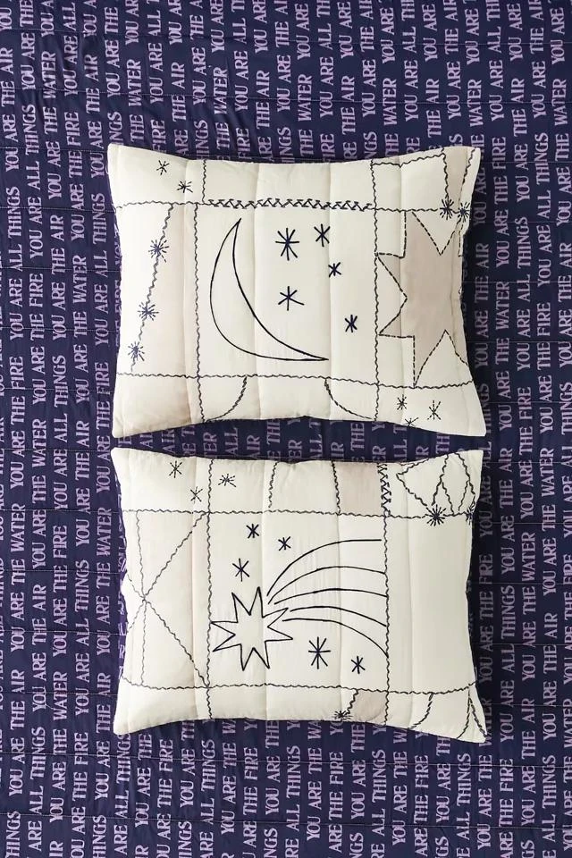 商品Urban Outfitters|Starlight Stitch Sham Set,价格¥195,第1张图片