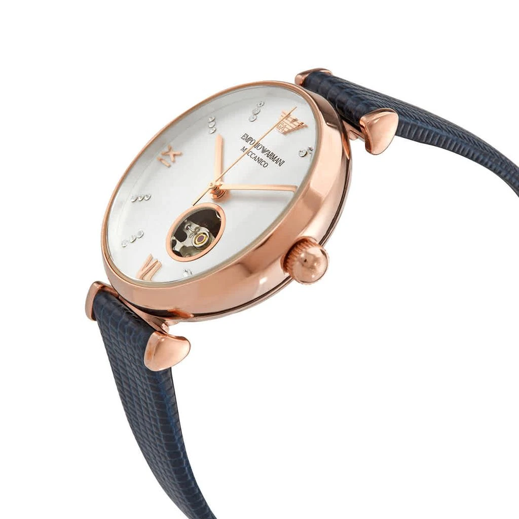 商品Emporio Armani|Gianni T-Bar Automatic Crystal Silver Dial Ladies Watch AR60020,价格¥1117,第2张图片详细描述