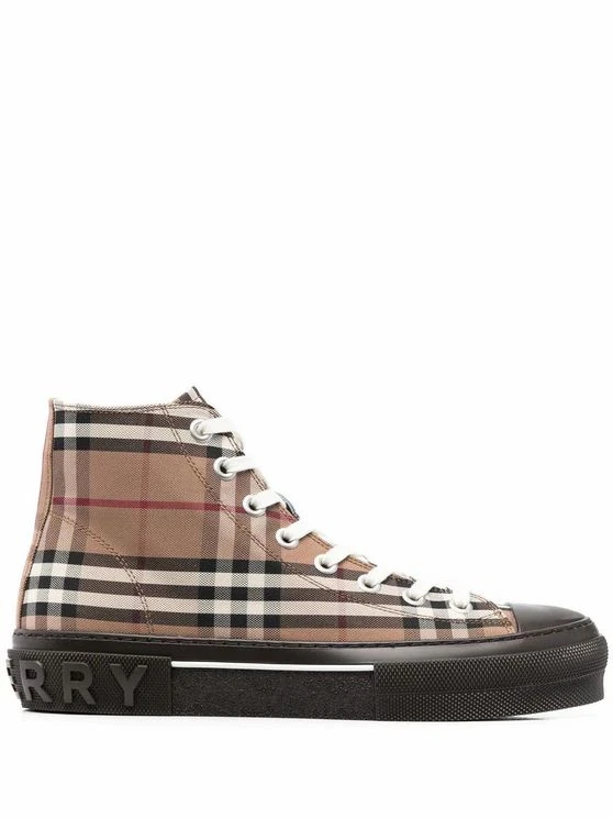商品[国内直发] Burberry|BURBERRY 格纹男士帆布鞋 8055661,价格¥4022,第1张图片