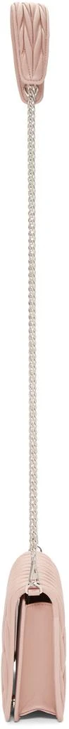 商品Miu Miu|Pink Matelassé Wallet Chain Bag,价格¥9511,第2张图片详细描述