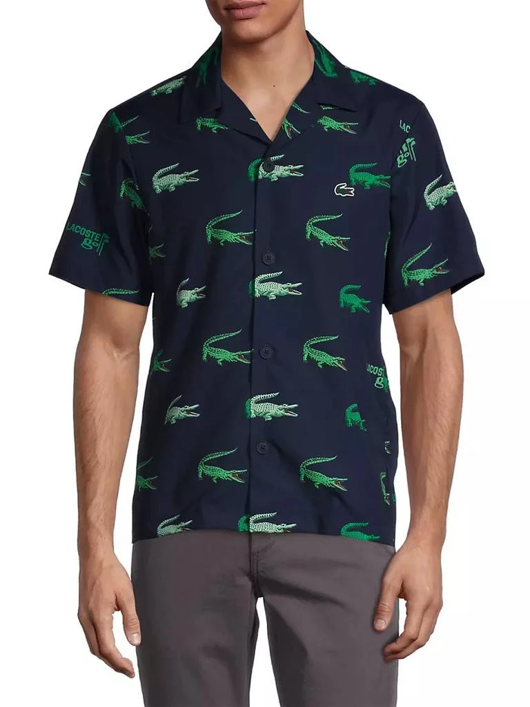 商品Lacoste|Crocodile-Printed Woven Shirt,价格¥825,第3张图片详细描述