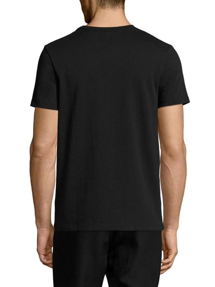商品AMI|Crewneck Cotton Tee,价格¥928,第2张图片详细描述