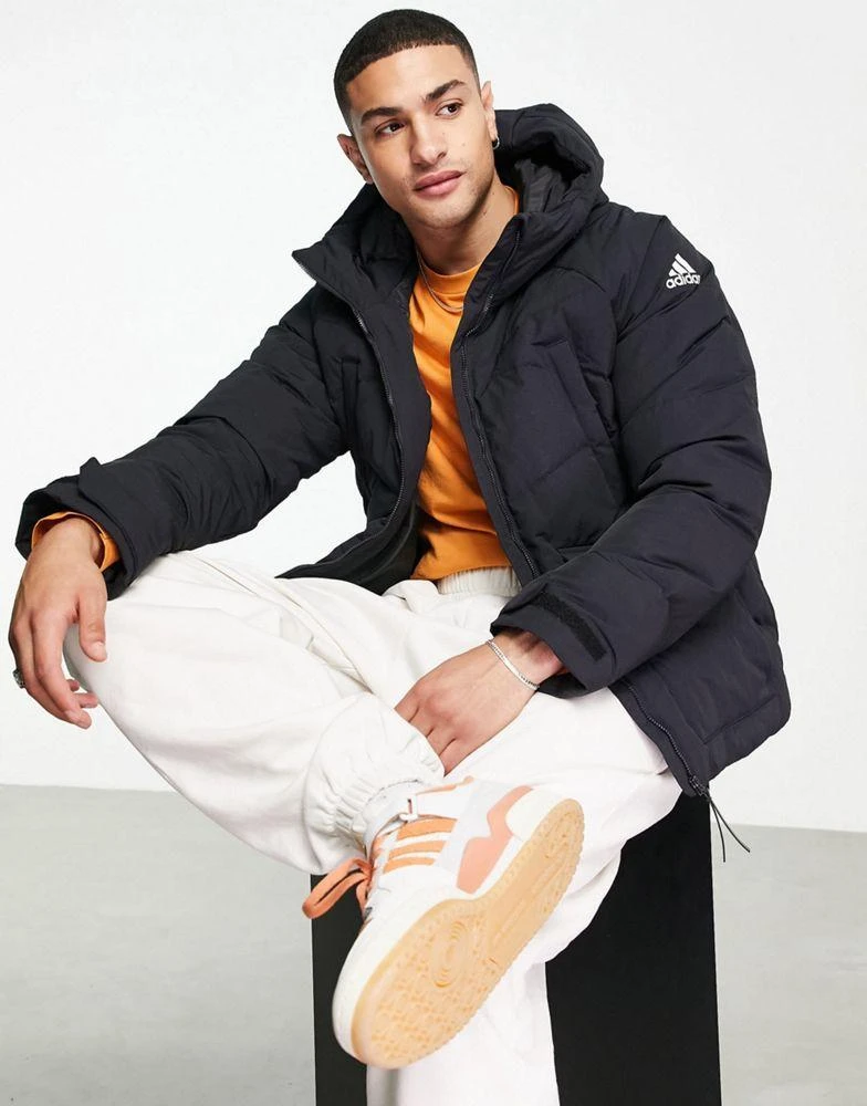 商品Adidas|adidas Outdoor premium down jacket with pockets in black,价格¥1342,第1张图片