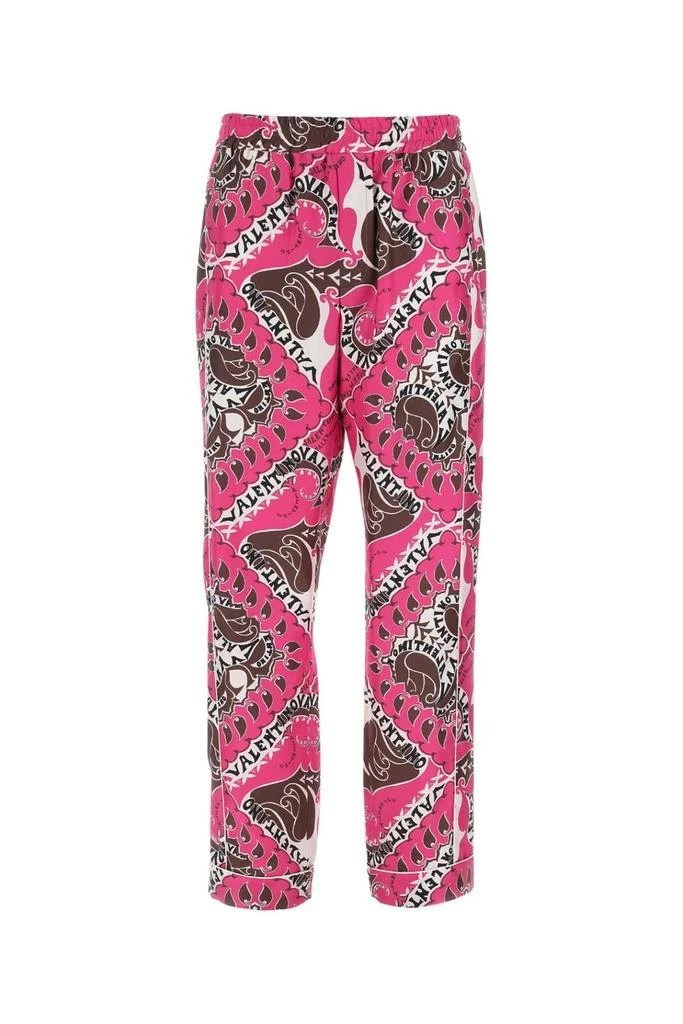 商品Valentino|Valentino Abstract-Printed Straight Leg Pajama Trousers,价格¥7850,第1张图片