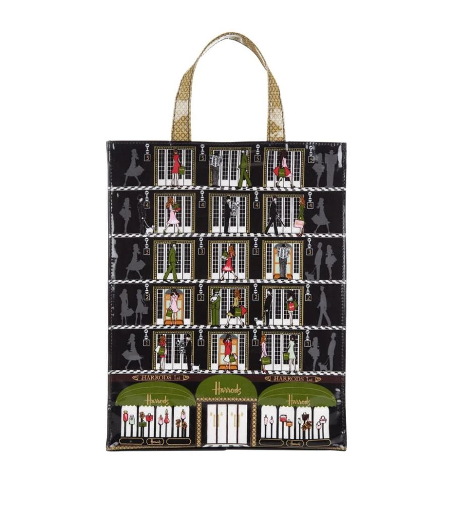 商品Harrods|哈罗德电梯彩绘中号购物袋,价格¥336,第1张图片