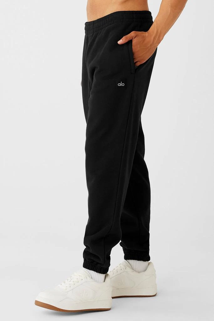 商品Alo|Cuffed Renown Heavy Weight Sweatpant - Black,价格¥1034,第3张图片详细描述