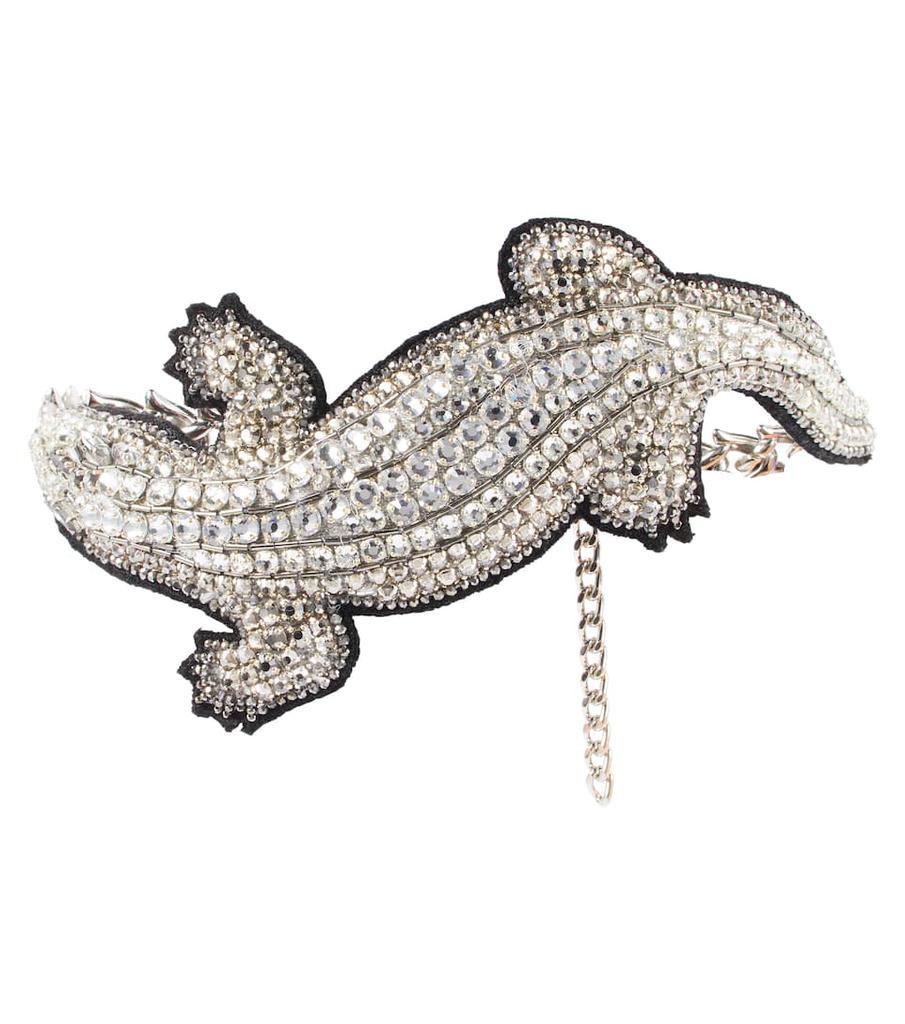商品David Koma|Crystal crocodile choker,价格¥3373,第1张图片