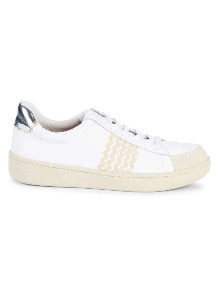 商品Loeffler Randall|Elliot Ric Rac Leather Sneakers,价格¥1026,第1张图片