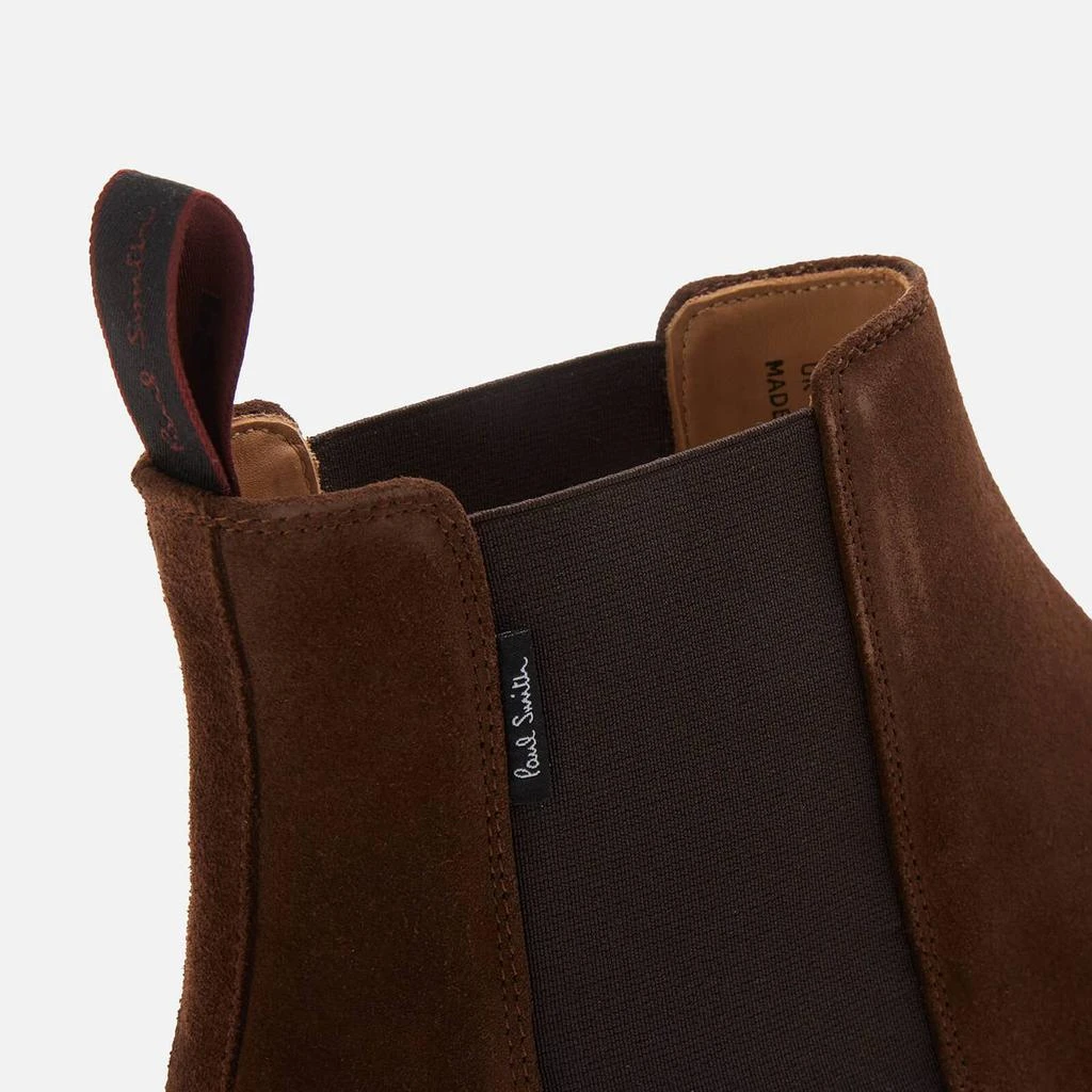 商品Paul Smith|PS PAUL SMITH MEN'S GERALD SUEDE CHELSEA BOOTS - DARK BROWN,价格¥1570,第4张图片详细描述