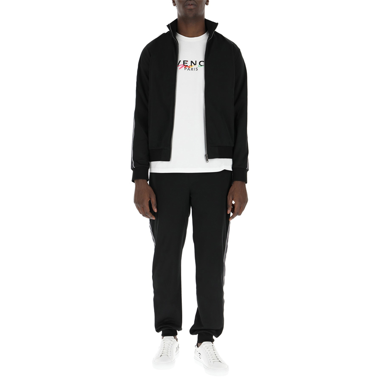 GIVENCHY 纪梵希 男士黑色聚酯纤维运动裤 BM50HQ300B-001商品第2张图片规格展示
