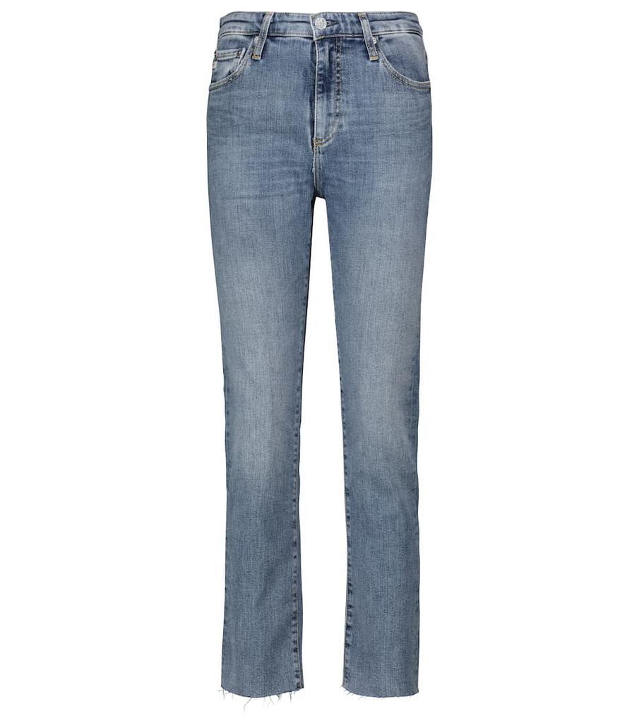 商品AG Jeans|Isabelle高腰直筒牛仔裤,价格¥1264,第1张图片