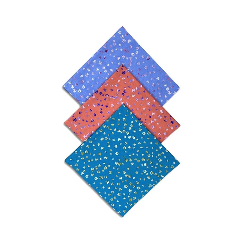 商品ConStruct|x Best Friends Unisex Scattered Paws Bandanas, 3 Pack,价格¥187,第1张图片