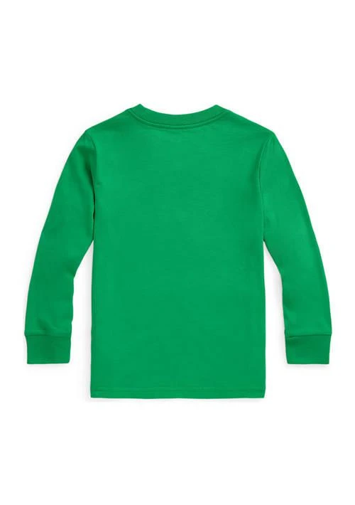 商品Ralph Lauren|Lauren Childrenswear Boys 2 7 Cotton Jersey Long Sleeve T Shirt,价格¥188,第2张图片详细描述